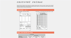 Desktop Screenshot of cestovnyprikaz.sk
