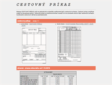 Tablet Screenshot of cestovnyprikaz.sk